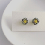 おはな  灰色とレモン  ピアス/イヤリング