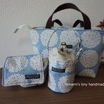 nonmnon様専用ページ♡　一眼レフケース　レンズケース　カメラバッグ　３点セット　サークルフラワー