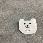 【再販】ほんわか しろくまブローチ