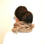 ＊BRAIDマフラー＊(マロンブラウン)