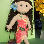 着せ替え人形モアナと手提げバック