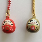 【New・各色1個限定】合格祈願＆金運向上だるま鈴ストラップ