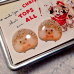 ハリネズミのピアス