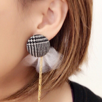 くるみピアス♡2way チュール&チェーン