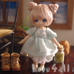オビツ11 ワンピース パステルブルー