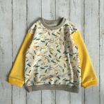 120cm SWEAT SHIRTS bonbon×イエロー
