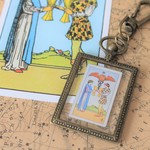 タロットカード入り☆カップの2のカードのキーホルダー☆