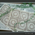 ☆オーダー品☆kim様グラニースクエア編み横長タイプ