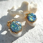 ☆再販☆　Sea Opal イヤリング