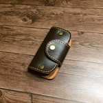 レザー スマートキーケース ダークブラウン
