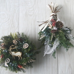 Christmasリース&スワッグのset