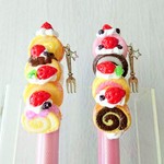 ★受注製作★Cute♥giftsプチロールケーキボールペンorシャーペン