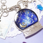 ☆星座スノードームのバッグチャーム～宇宙～☆