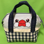 ちょこっと手提げ口枠タイプ(シルバー文鳥)