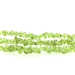 【19cm】AA++小粒ペリドットさざれチップ天然石パワーストーンセット