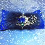 【受注生産】BLUE MOON リボンファーバレッタ