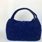 モールヤーンのニットバッグ✨ダークネイビー