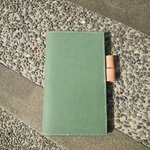 受注品　ジブン手帳　緑×白　カバー