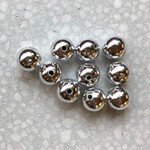 軽量アクリル ラウンドビーズ シルバー 12mm 10こ