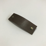 本革バレッタ《チャコールグレー》