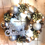 クリスマスリース◇シルバーゴールドLL