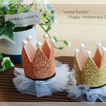 全色再販♪Happy Anniversary Crown ヘアクリップ (3D) TALL 