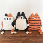 【送料無料】くろしろねこ・湯たんぽカバー（湯たんぽ付）