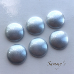 アクリル カボション 20mm シルバー 6個set