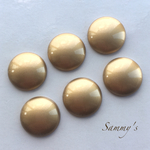 アクリル カボション 20mm ゴールド 6個set