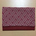 S様オーダー品☆こぎん刺しの御朱印帳入れ  赤