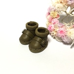 ＊送料無料＊mini☆miniシリーズ　ミニチュアロールダウンブーツ⑩（カーキ）