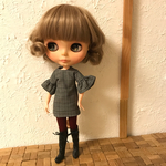 フリルスリーブワンピース