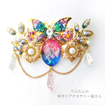 幻想蝶の囁き　2wayブローチネックレス
