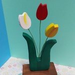 木製ゆらゆらチューリップ🌷     送料無料🌷
