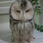 送料込み羊毛フェルト眠りフクロウ