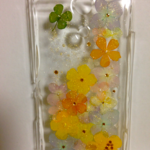 押し花 iPhone スマートフォン ケース
