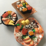 再販  ミニチュアフード  お刺身盛り合わせ お寿司と海鮮丼