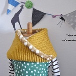 kids M　リバーシブルスヌード　バンビ×マスタード☆