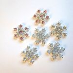 Snowflakeノンホールピアス・イヤーカフ（ホワイト）