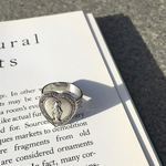 【1番人気】medai silver heart ring