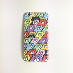 チラ見くまさんがいっぱいスマホケース(ハードカバー)