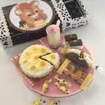 ミニチュア  レトロ 食いしん坊な子熊  箱入り バナナづくしのスイーツセット