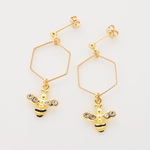  Hexagon×Honeybeeピアス