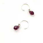 Drop Amethyst ピアス