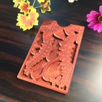 紫檀の名刺入れ「藤の花」