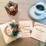 X’mas[Flower ＆ Coffee SET]ミニリース＋メッセージドリップバック5個セット