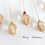 クリスマスオーナメントピアス／イヤリング（ショート、ロング、アシンメトリー）