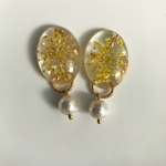 ドライフラワー ピアス