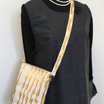 柿色模様の単衣帯👘からショルダーバック