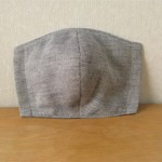 大人用　両面使える立体マスク　Ｌサイズ　ネイビー